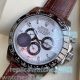 Best Buy Knockoff Rolex Daytona Silver & Black Bezel Brown Leather Strap Watch (10)_th.jpg